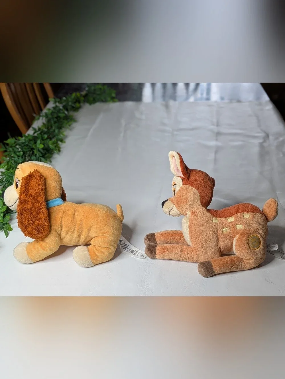 Disney Store Plushies Bambi Lady And The Tramp